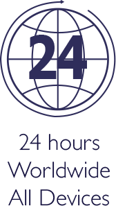 Globe 24 hours worldwide All devices